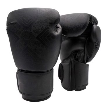 FUJIMAE SakYant II Primeskin Boxing Gloves-total black